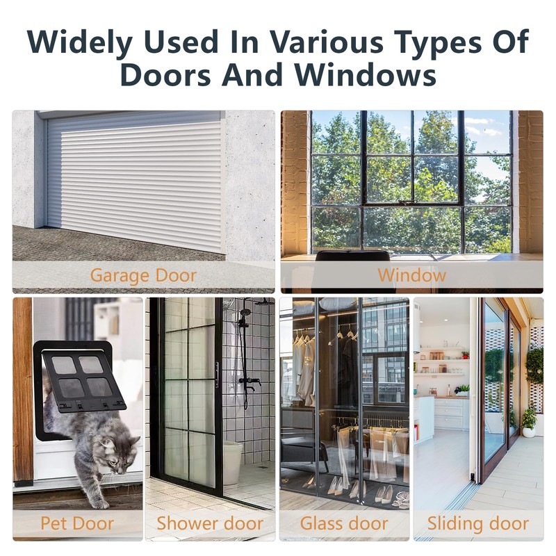 【2025 New Upgrade】 Wide Silicone Weather Stripping Door Seal with
