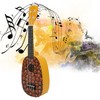 21in Ukulele with Carry Bag Tropical Fruit Pattern for Beginners