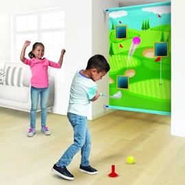 Maui Toys Golf Indoor Hallway Games! Fun 3 Hole Golf Course with 3 Golf Balls, 1 Driver & 1 Tee