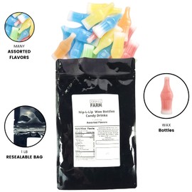 Airmont Farm Nik L Nip Wax Bottle Candy Drinks (1 LB Bag (453.6g))
