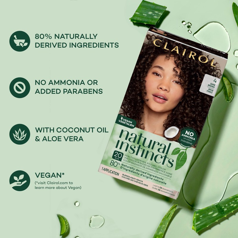 Clairol Natural Instincts Demi-Permanent Hair Dye, 9 Light Blonde Hair