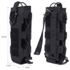 Tactical Molle Water Bottle Pouch, Adjustable Black Laser Cut Water