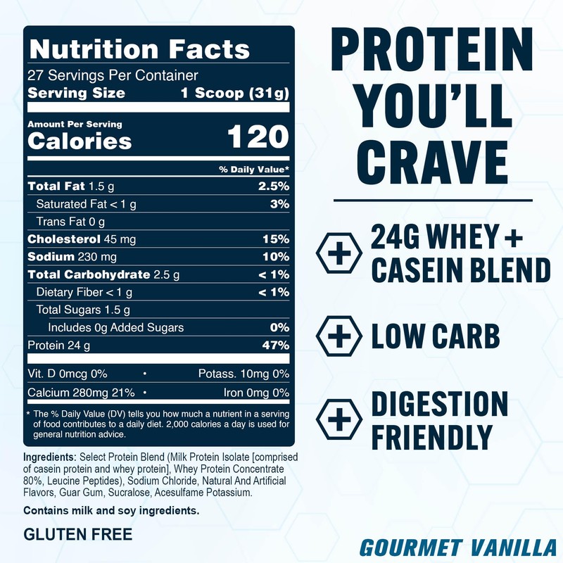 PEScience Select Protein Powder, Whey and Casein Blend, Clean Protein