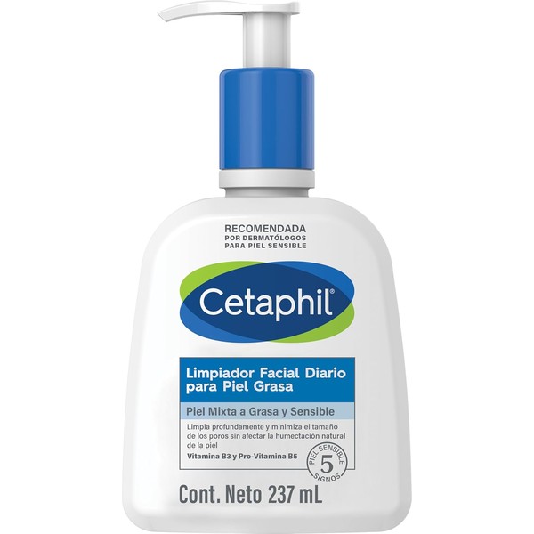 CETAPHIL Limpiador Facial Diario Para Piel Grasa 1 pz 237