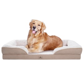 PetFun Orthopedic Dog Bed for Extra Large Dogs - XL Washable Dog Sofa Beds Large, Supportive Foam Pet Couch Bed with Removable Washable Cover, Waterproof Lining and Nonskid Bottom