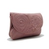 LUGUPELL Women's & Girls' Pink Leather Minimal Zipper Clutch Wallet