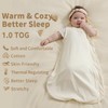 usbettas 1.0 Tog Thermostatic Baby Sleep Sack 6-12 Months,Unisex Organic