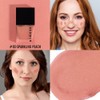 KIMUSE Cheek Gel Cream Liquid Blush Makeup, Lightweight Breathable Feel,