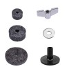 Unbranded 18pcs/Set Drum Accessories Felt Pad/Wing Nut/Cymbal Sleeve Base for