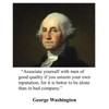 PRESIDENT GEORGE WASHINGTON "MEN OF GOOD QUALITY" QUOTE 8X10 FRAMED