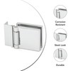 FHC JMH1LCH L-Mount Universal Hinge for 1/4" Glass - Polished