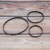 5 Pieces/Pack Timing Belt, GT2-6 mm Rubber Black Synchronous Closed
