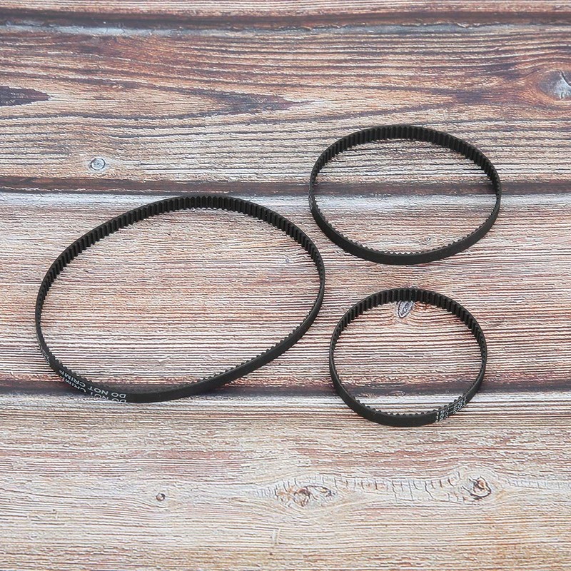 5 Pieces/Pack Timing Belt, GT2-6 mm Rubber Black Synchronous Closed