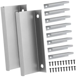 SEWACC 10pcs Invisible Handle Furniture Hardware Wardrobe Door Hardware Drawer Pulls Furniture Handles Cabinet Pull Handle Cabinet Hardware Cabinet Edge Pull Aluminum Alloy Light