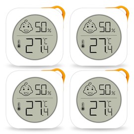 PAIRIER Indoor Thermometer Hygrometer - Pack of 4
