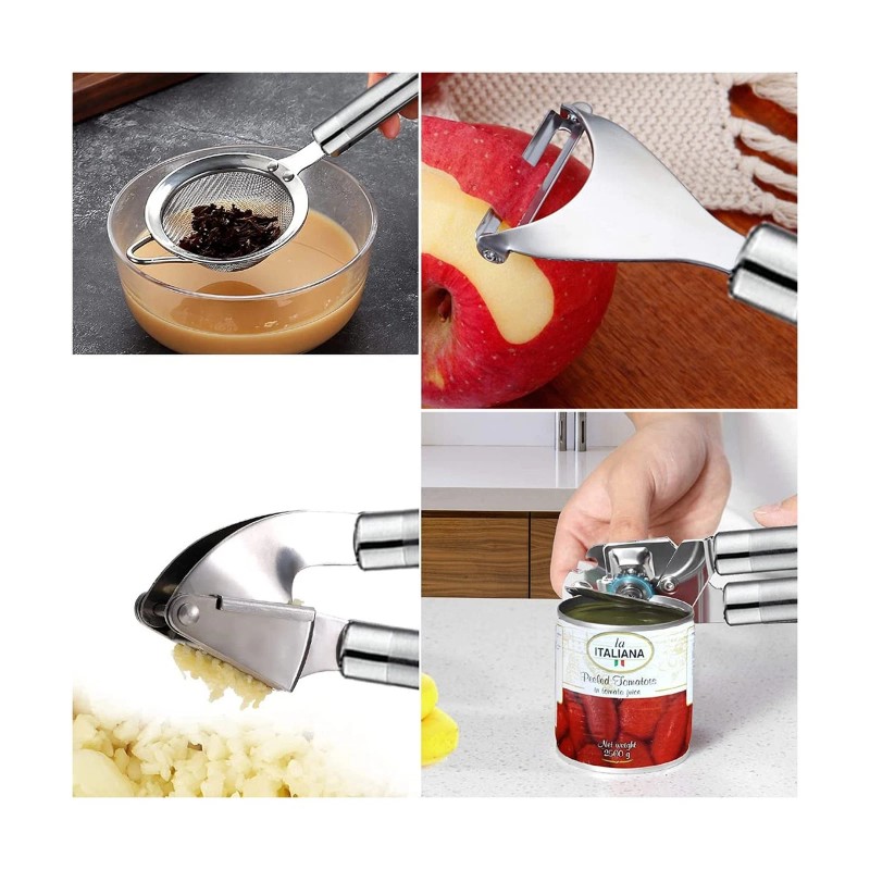 BESTZMWK Kitchen Utensils Set- 35 PCs Cooking Utensils with Grater,Tongs,