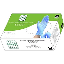 Perfect Stix Foodservice - Nitrile Medium Pack of 100ct in box. Blue in Color