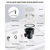 3-1/2 Inch Commercial Sink Drain - PVC Plastic Waste Drain