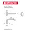 Gedotec Cuba Door Handle Set Garden Gate Door Fitting Stainless