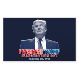 CafePress President Trump Inauguration Rectangle Bumper Sticker Car Decal