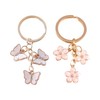 ZGDEIWGF 2 Pieces Keychains, Cherry Blossom Butterfly Keychain, Women's Keychain,