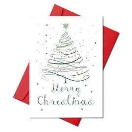 Christmas Cards with Envelopes, Secret Santa Card Gifts, Christmas Gifts Stocking Stuffers for Women Men Friends Coworkers, Xmas Cards, Merry Christmas, Religious Vintage Christmas Cards