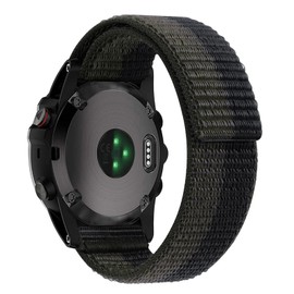 [SQHYWJ] 0.9 inch (22 mm) and 1.0 inch (26 mm) Nylon Watch Band for Garmin Fenix 8, Fenix 7x, Fenix 7, Fenix 6, Fenix 5, Ultra Lightweight, Quick Drying, Breathable, Easy to Install and Remove, Easy