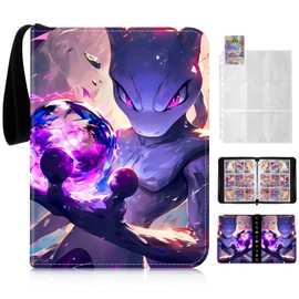 Thingehoy Card Scrapbook, Album with Zip, Scrapbook Stapler for Cards, 50 Pages, 900 Card Capacity