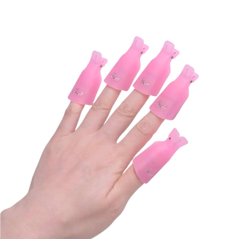 Nail Removal Clips Pink (10pcs)