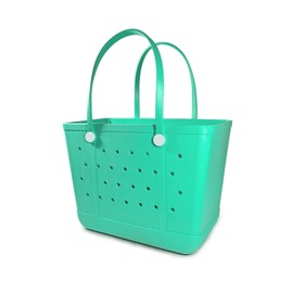 X Large Rubber Beach Tote Bag, Beach Bags Waterproof Sandproof Tote Bag Outdoor for Men/Women Portable Travel Bag Washable Sports Hand Bag for Gym, Beach, Travel, Pool, Yoga Green