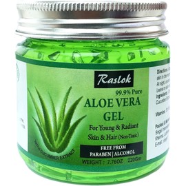 Raslok Gel De Aloe Vera Gel De Aloe Orgánico Natural Puro Para Hidratar La Piel Y El Cabello De La Cara (Pepino, 7.76 Oz)