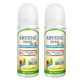 Krystal Stone Desodorante Kids Roll on 90ml Dúo Pack
