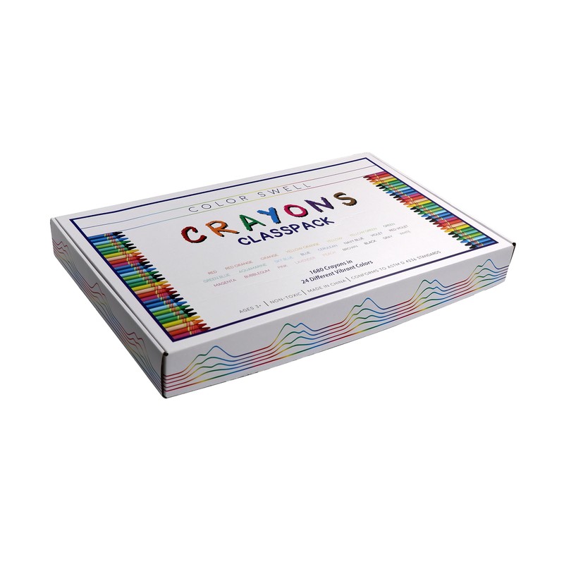 Color Swell Bulk Crayon Classpack - 1680 Crayons in 24