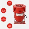 Industrial Motor Alarm Bell Red Color Steel Mini Horn Sound