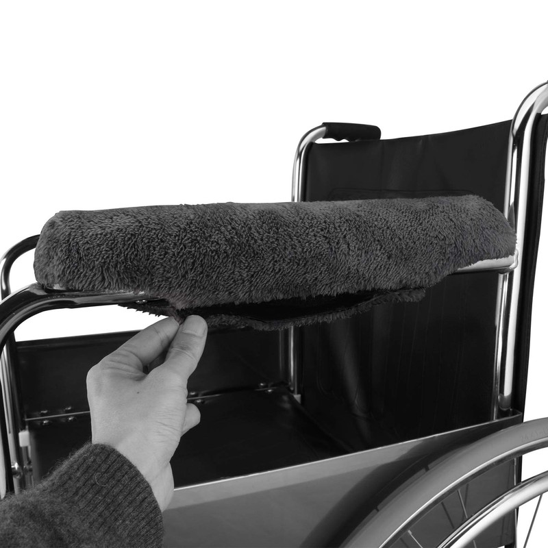 Funda para reposabrazos de silla de ruedas, 14 pulgadas, transpirable,