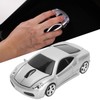 Wireless Mouse Silver Sports Car Style 2.4GHz USB Receiver 1600DPI