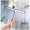 Silicone Shower Squeegee for Glass and Windows – Stainless Steel
