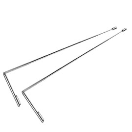 2 Pack Retractable Dowsing Rods, Dowsing Rods Retractable Divining L Rods Leyline Powerline Dowsing Rods Brass L Rods with Handles, for Spiritual Divination, Ghost Hunting, and Energy Work