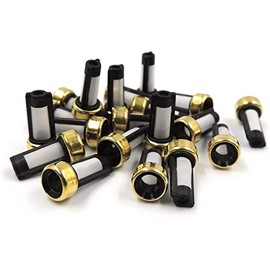 Fuel Injector 101 Micron Baskets Filter [6mm x 3mm x12mm] Universal Repair Seal Kits [20 Pcs]