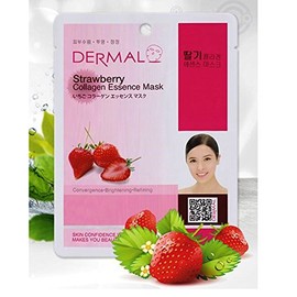 DERMAL Aydınlatıcı ve Arındırıcı Çilek Özlü Kolajen Maske 23gr