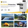 YQBYJING Solar Panel Disconnect Switch 25 Amp 4 Holes DC