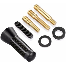 Car Short Antenna, Carbon Fiber Short Antenna Vehicle 3.5cm Car Truck AM/FM Radio Universal Replacement