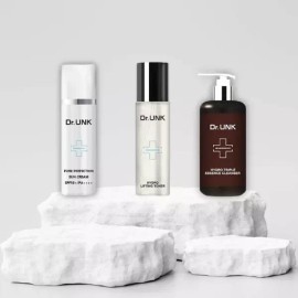 Dr. JNK 닥터유엔케이 데일리 외출 케어 루틴 3종 클렌저 + 리프팅토너 + 선크림 Dr. JNK Daily Outdoor Care Routine 3-Piece Set: Cleanser + Lifting Toner + Sunscreen