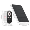 1080p Wireless Security Camera with Solar Panel, 2.4GHz Wi-Fi, Color