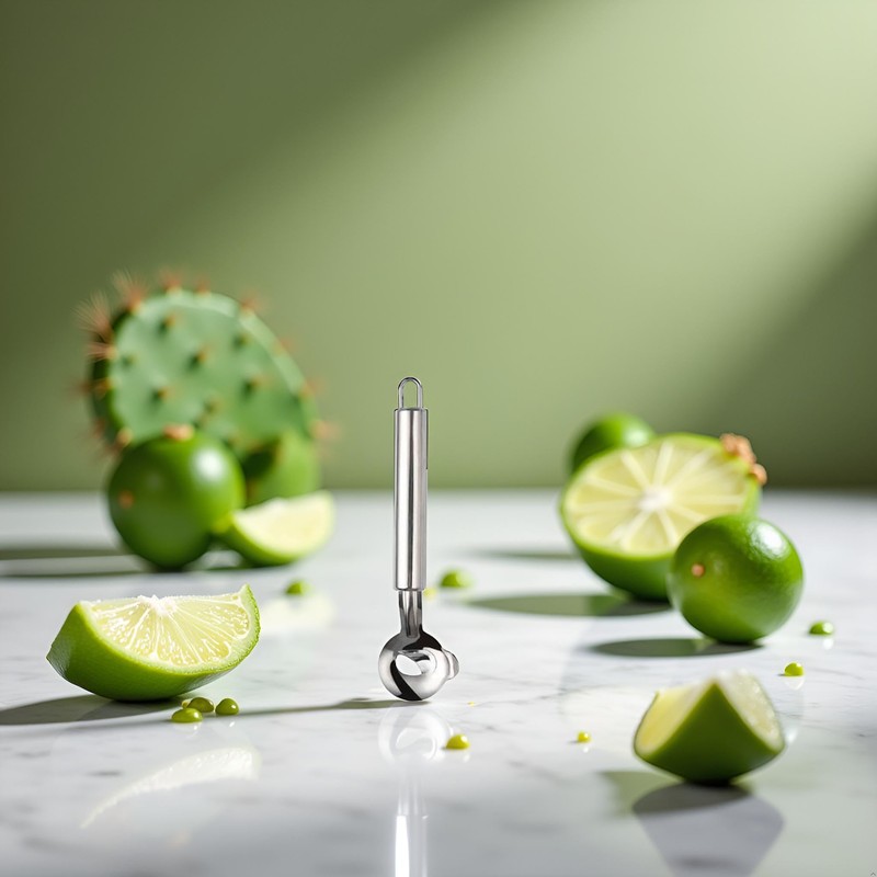 Silver Cactus Peeler - Stainless Steel Cactus Peeler Tool, Cactus