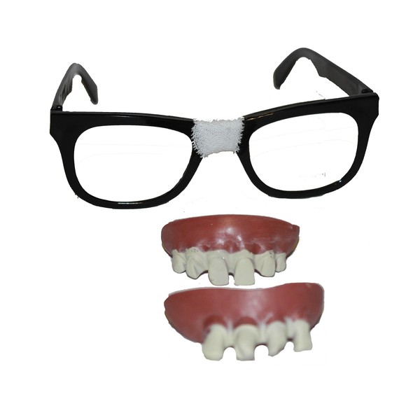 Regent Nerd or Geek Glasses Frame Taped with Gause Look,