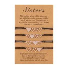 Friendship Bracelet Best Friend Bracelet Gifts Women Pinky Promise Bracelets for Best Friends Natural Stone Beaded Bracelet Healing Stone Anxiety Relief Bracelet Birthday Gifts for Girls,Bestie Sister,BFF