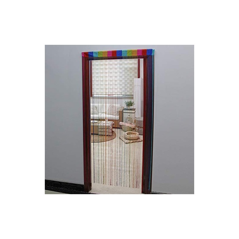JVL Rainbow String Door Curtain,200cm x 90cm approx, One Size