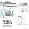 Bathway Shower Curtain Hooks, Shower Curtain Rings Rust Proof Double