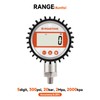 Roastove 3-1/8" Dial Size, Digital Pressure Gauge, 0-300psi/bar/Mpa/Kpa, 1/4" NPT